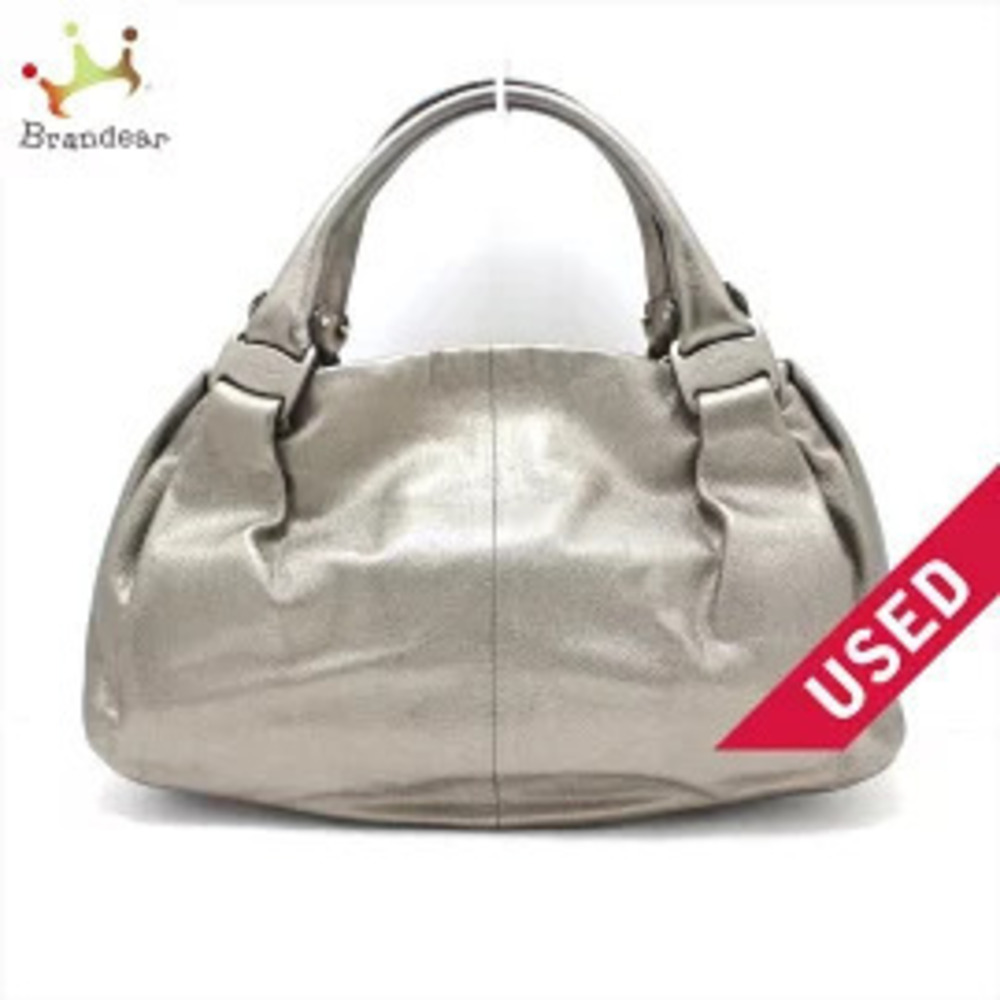 Salvatore Ferragamo Vara Tote Bag Bronze Brown Leather